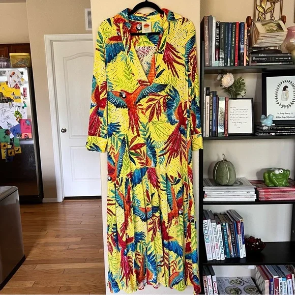 Farm Rio yellow dress - Picture 2 of 7